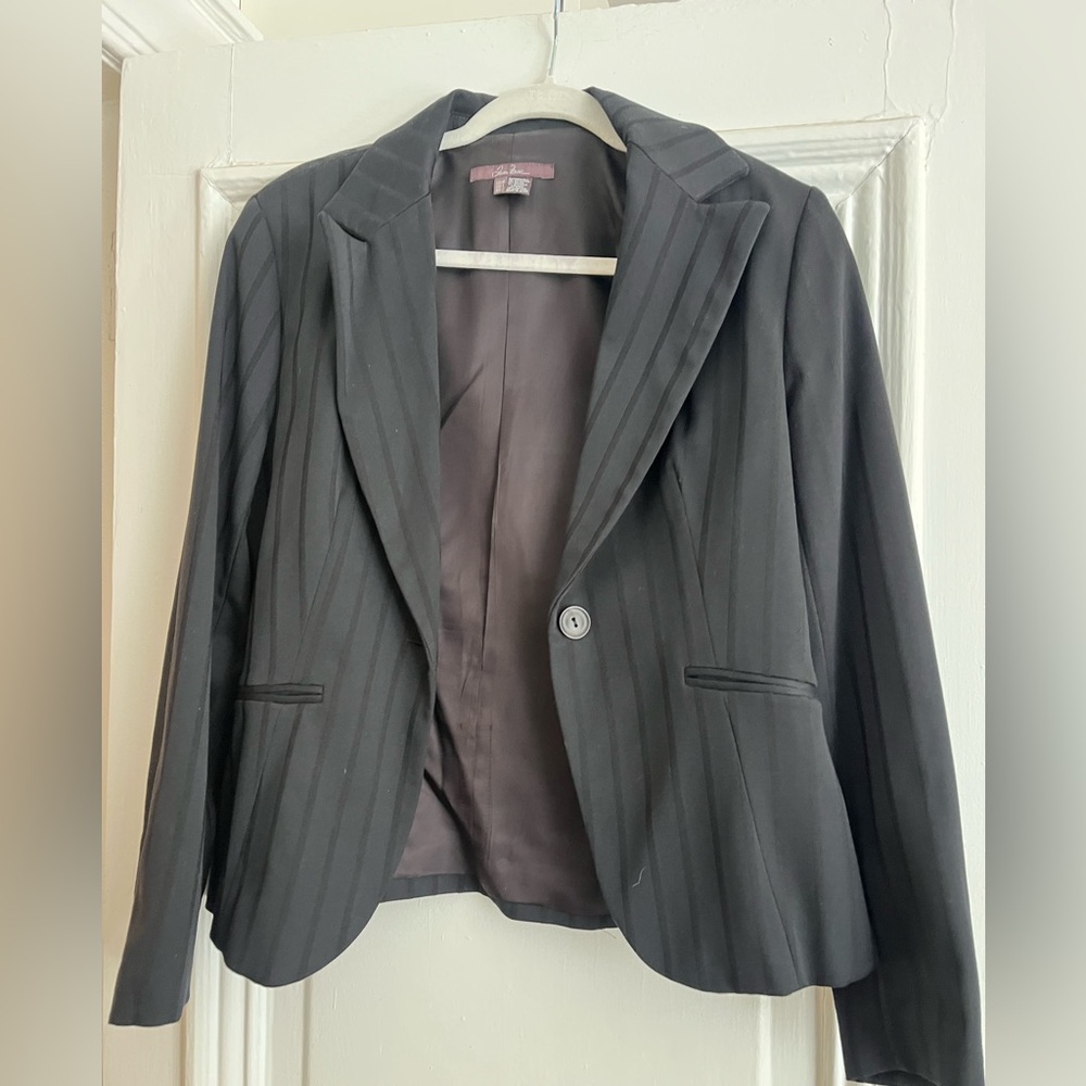 Zara Black Striped Blazer